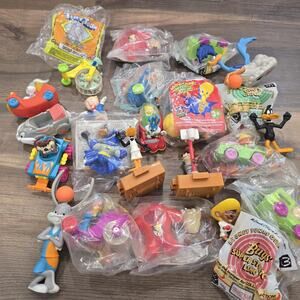 23 McDonalds Looney Tiny Tunes Happy Meal Toys Lot Taz Bugs Daffy Space Jam